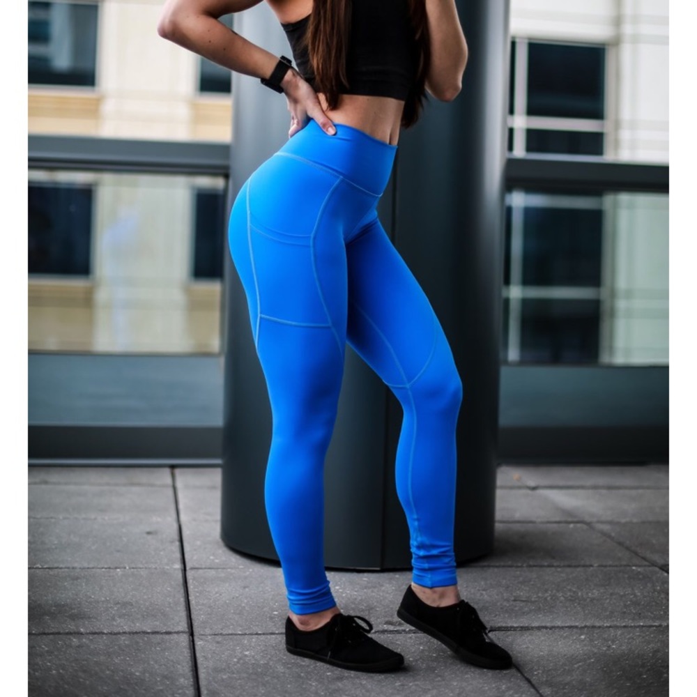 Electric Blue CNC leggings